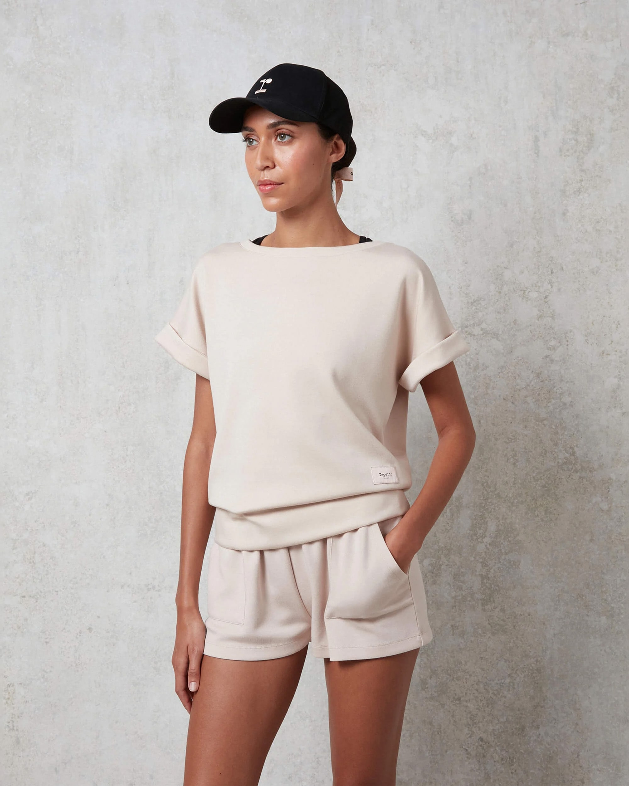 レペットロゴ キャップ w/リボン - ノワール レペットロゴ キャップ w/リボン - ノワール