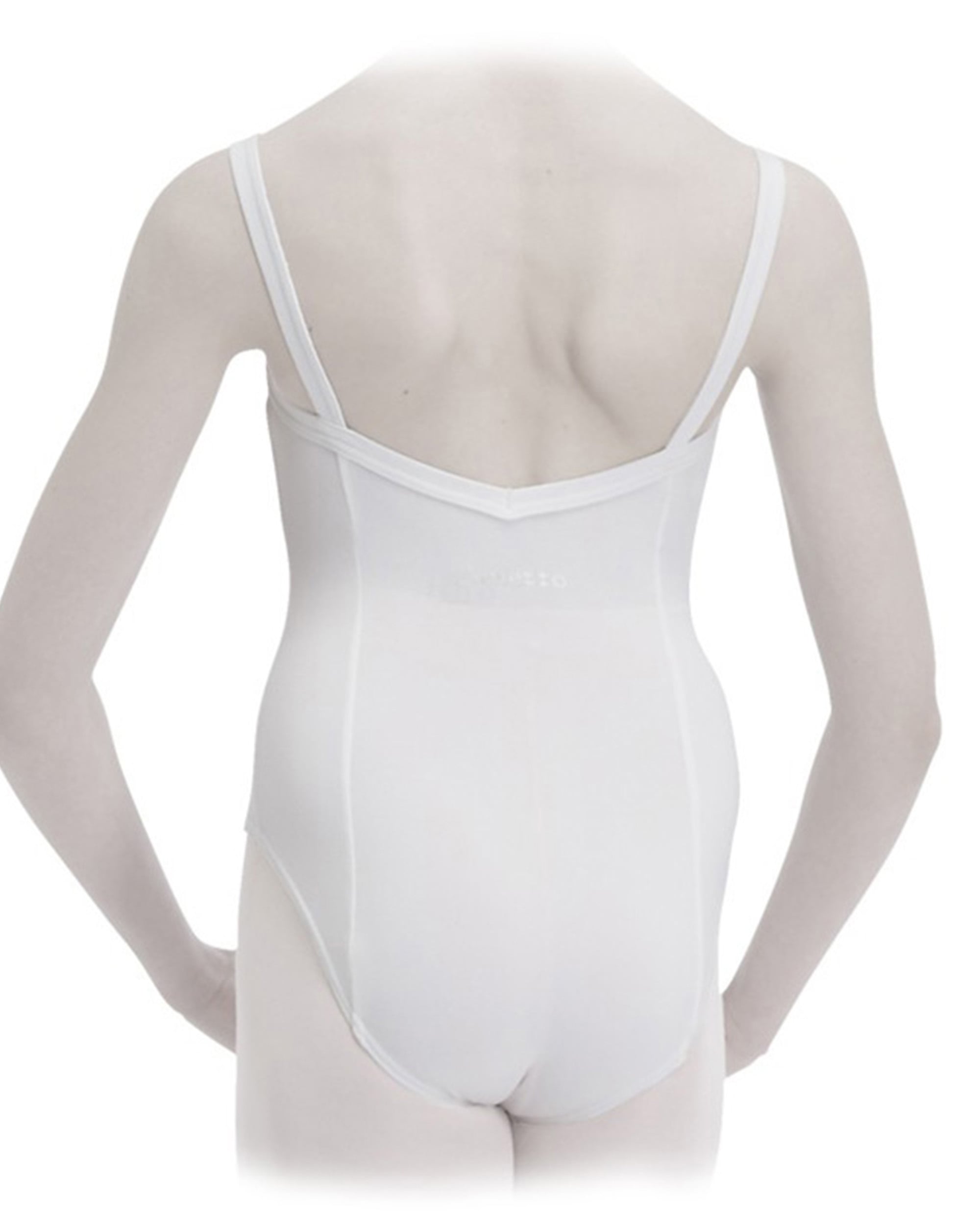 ギャザードフロント レオタード - キッズ - ブラン ギャザードフロント レオタード - キッズ - ブラン