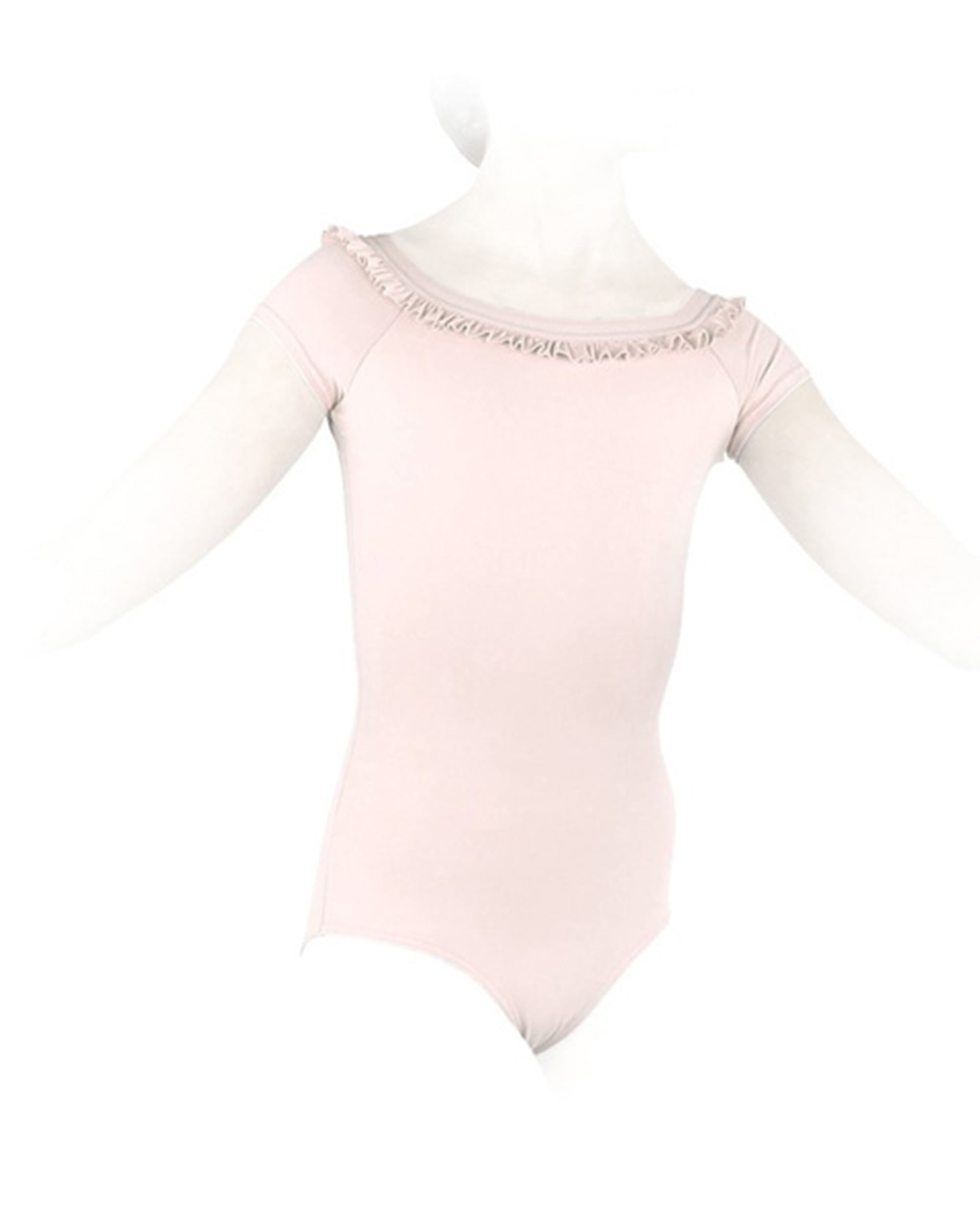 ショートスリーブ レオタード - キッズ - ローズ ペタル ショートスリーブ レオタード - キッズ - ローズ ペタル