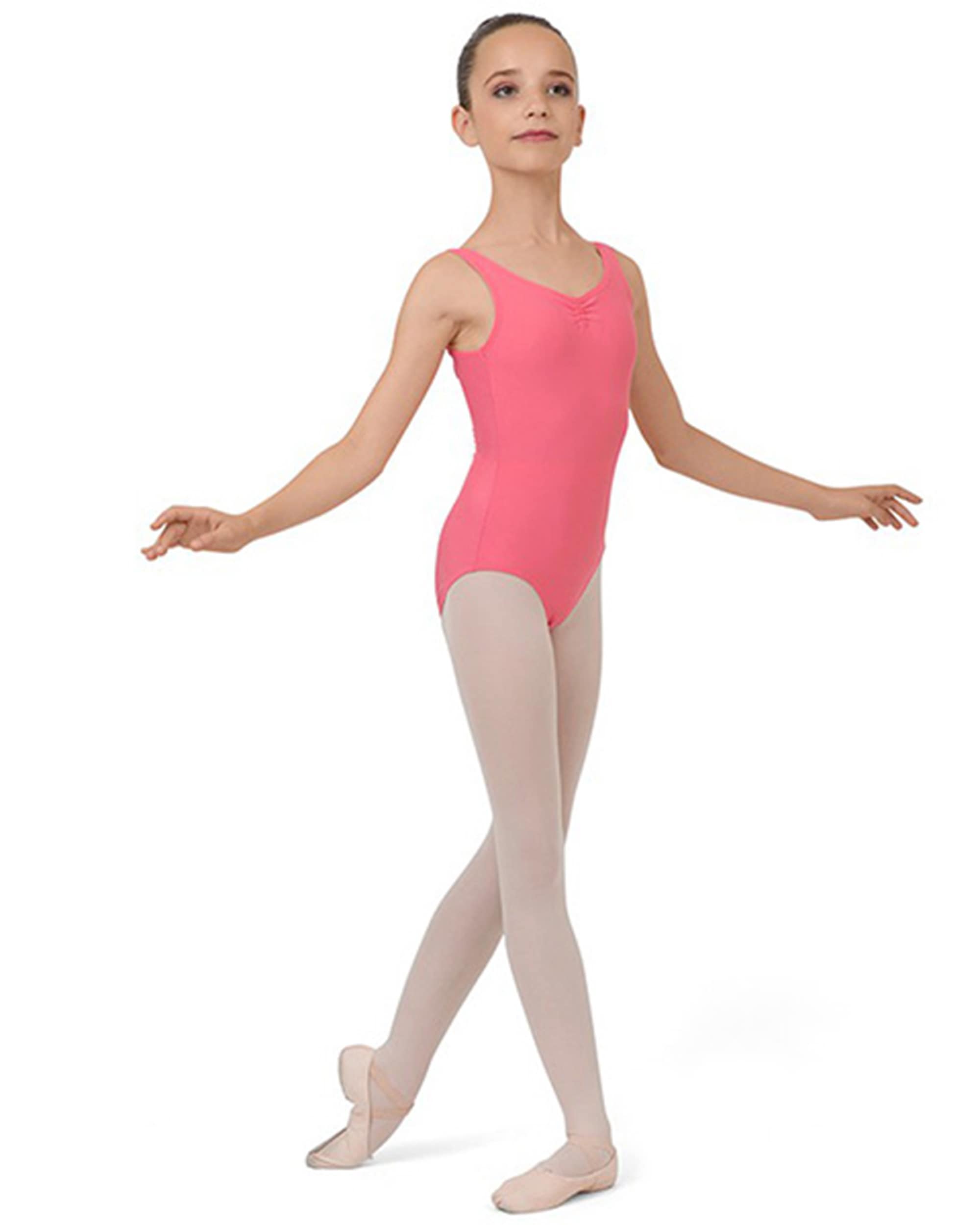 ラージストラップ レオタード - キッズ - ローズ プペ ラージストラップ レオタード - キッズ - ローズ プペ