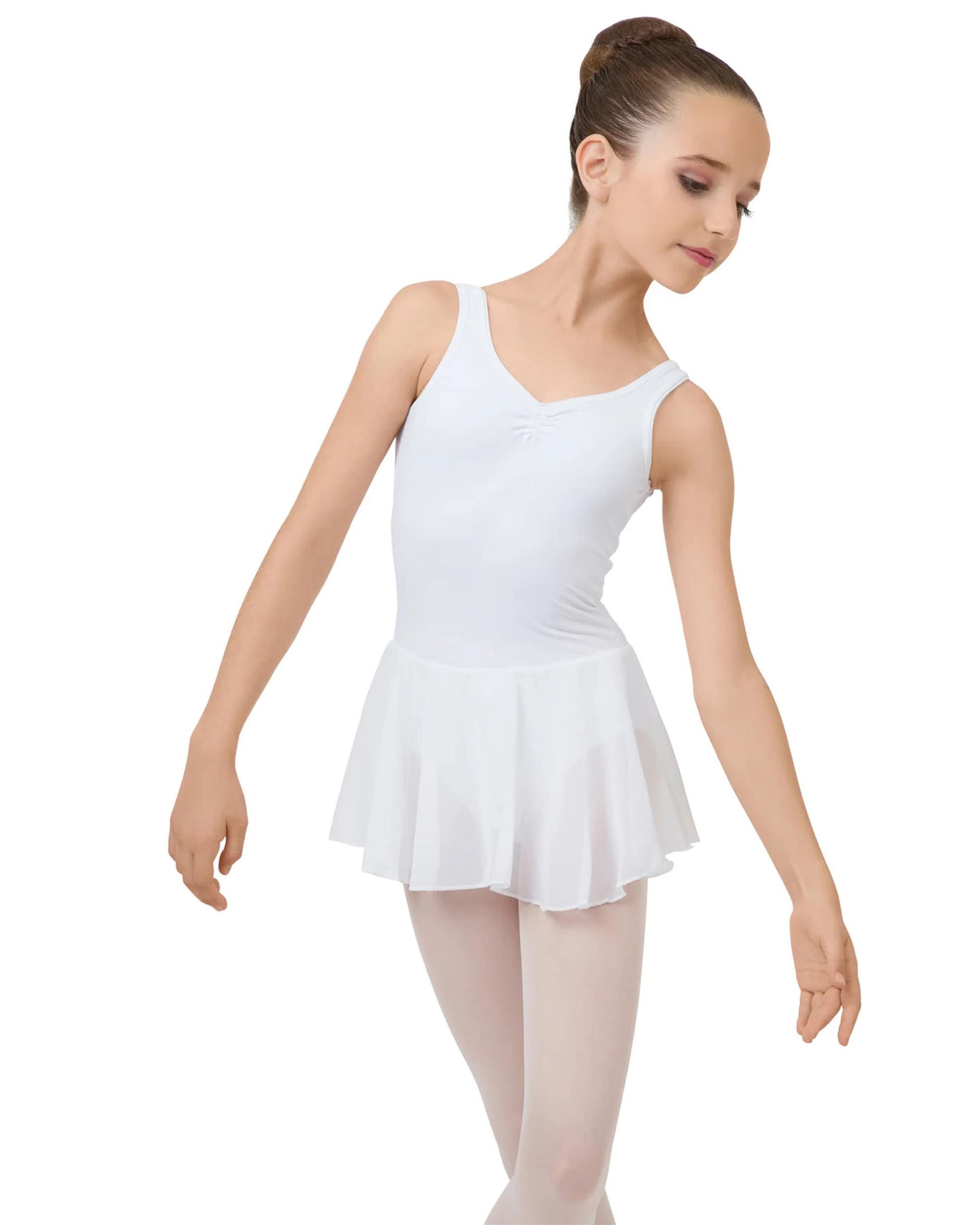 ギャザードネック チュニック - キッズ - ブラン ギャザードネック チュニック - キッズ - ブラン