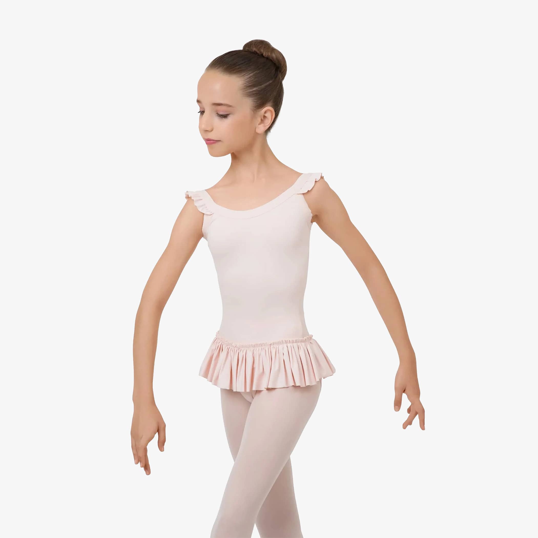 イラスティケイティド ストラップ チュニック - キッズ - ローズ ペタル イラスティケイティド ストラップ チュニック - キッズ - ローズ ペタル