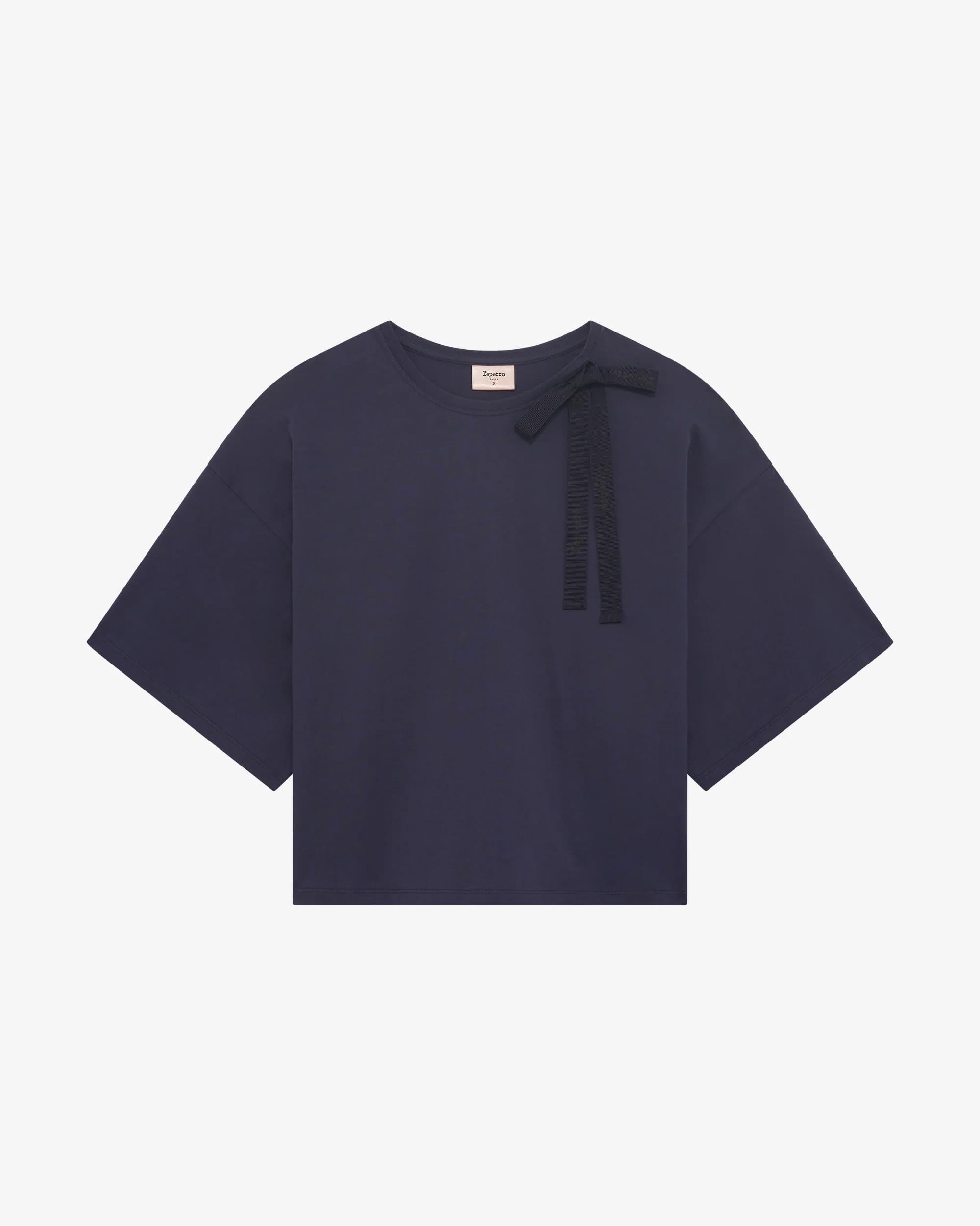 ショルダー ボウ Tシャツ - マリン ショルダー ボウ Tシャツ - マリン