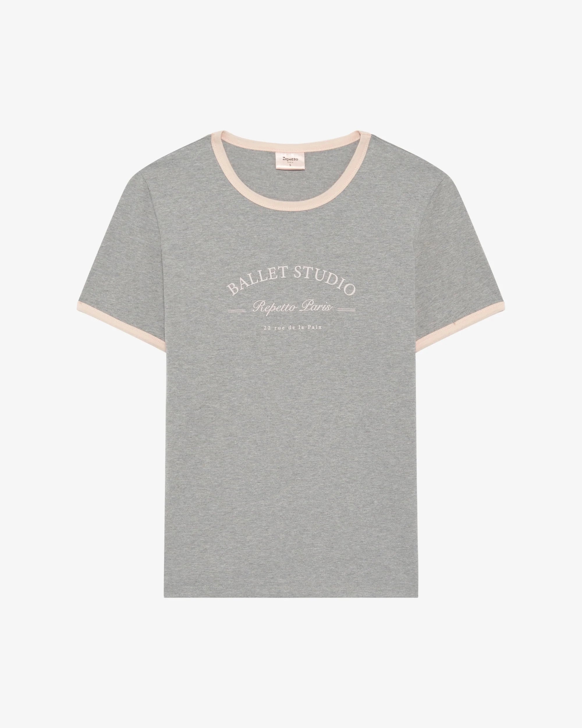 ツートーン バレエスタジオ Tシャツ - グリ シネ クレール / イコンヌ
