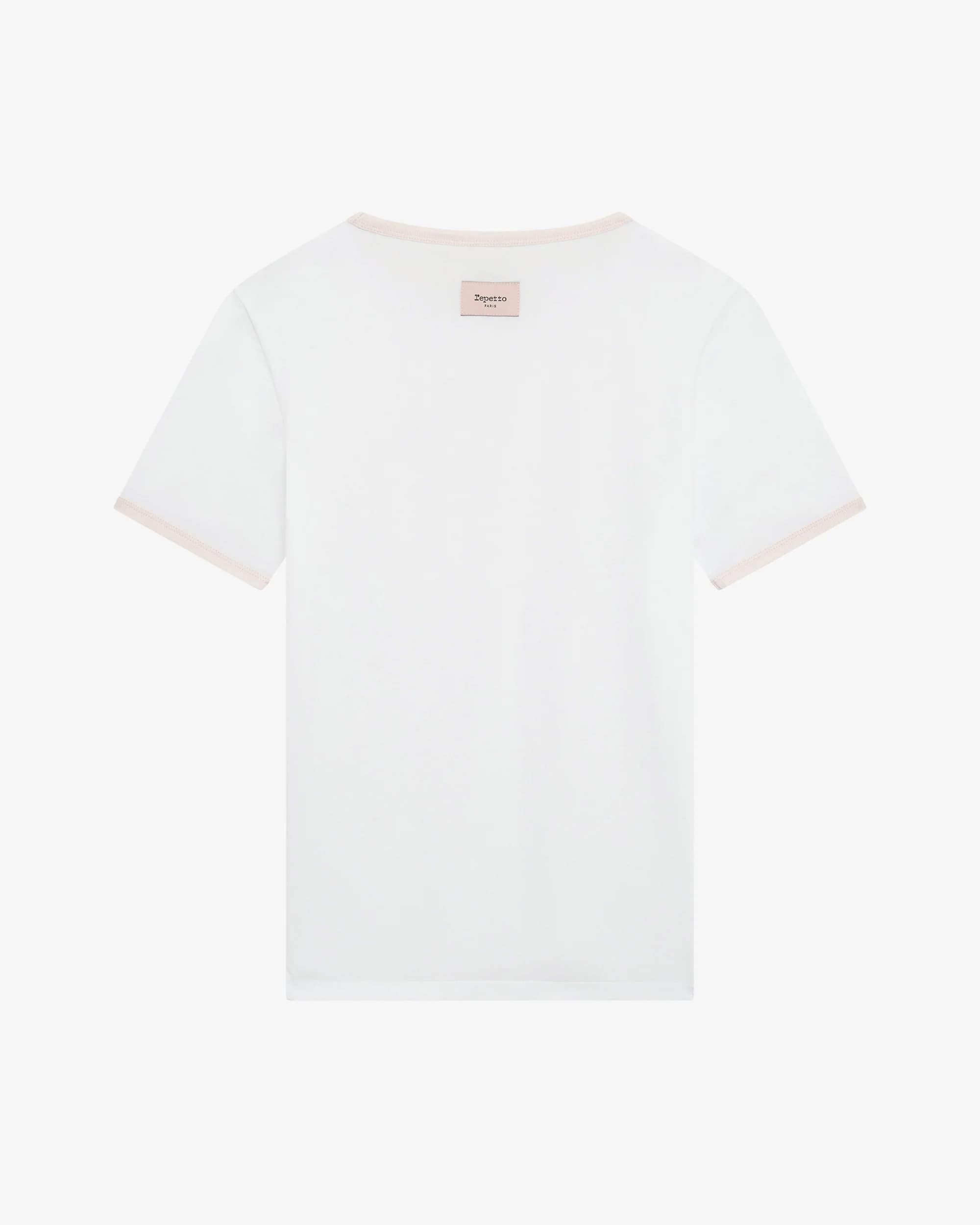 ツートーン バレエスタジオ Tシャツ - ブラン/ローズクレ