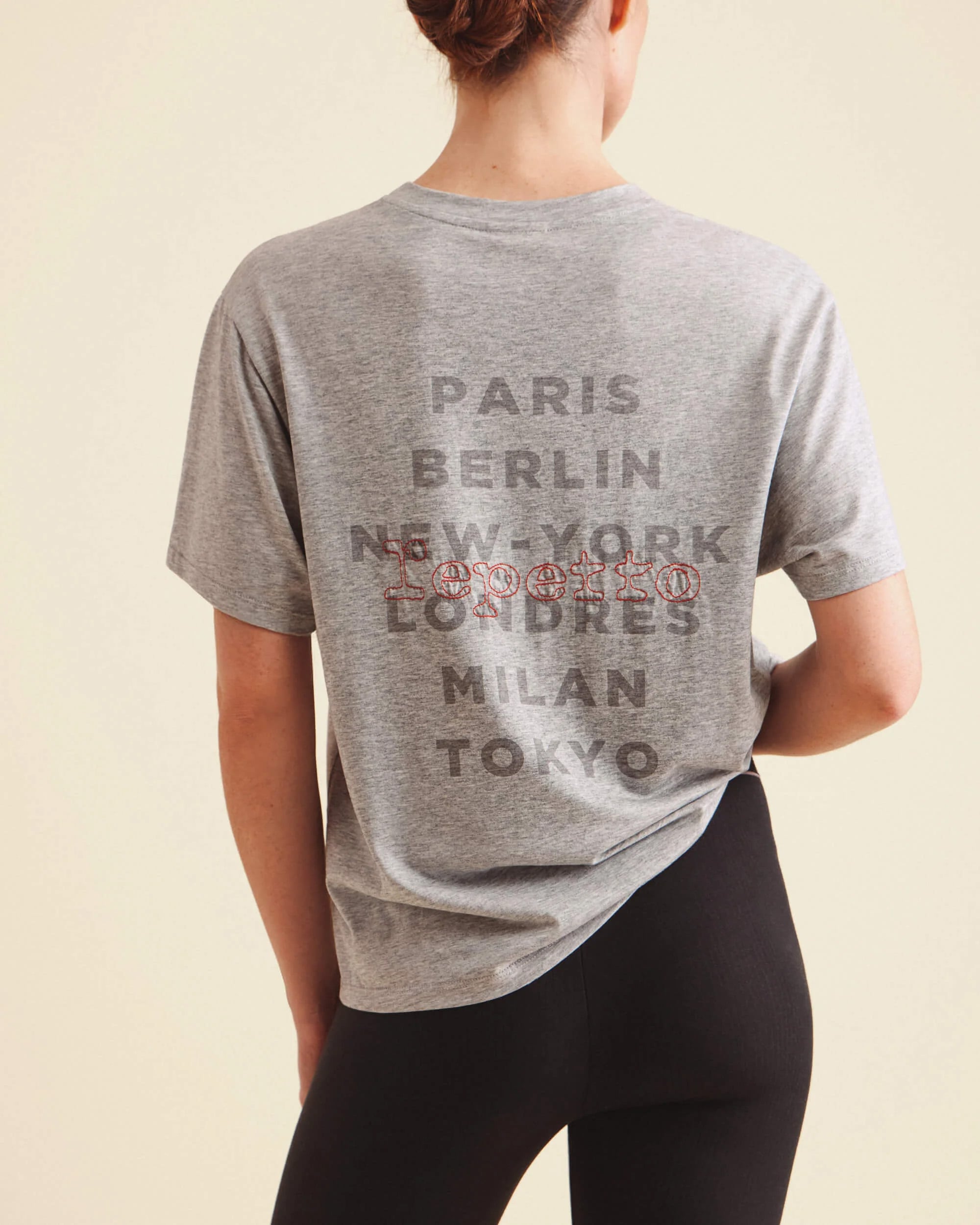 シティー バレー オーバーサイズド Tシャツ - グリ シネ クレール シティー バレー オーバーサイズド Tシャツ - グリ シネ クレール