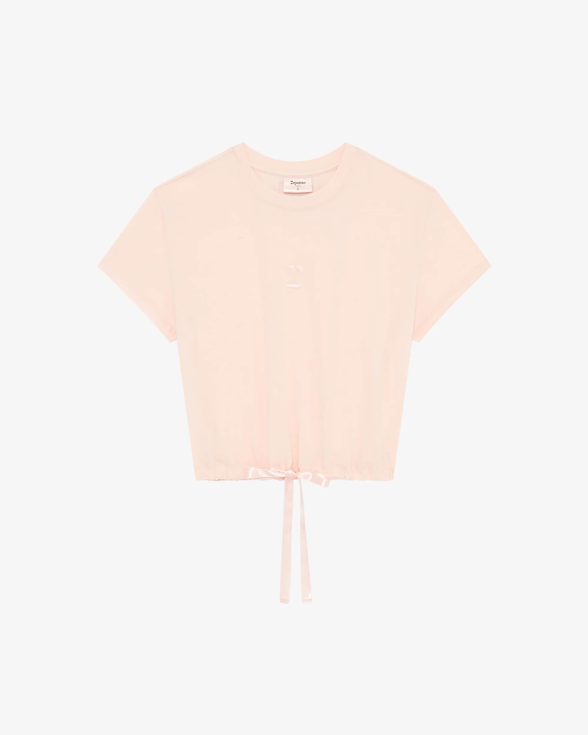 クロップ トップ w/サテンリボン｜ | Repetto（レペット）日本公式