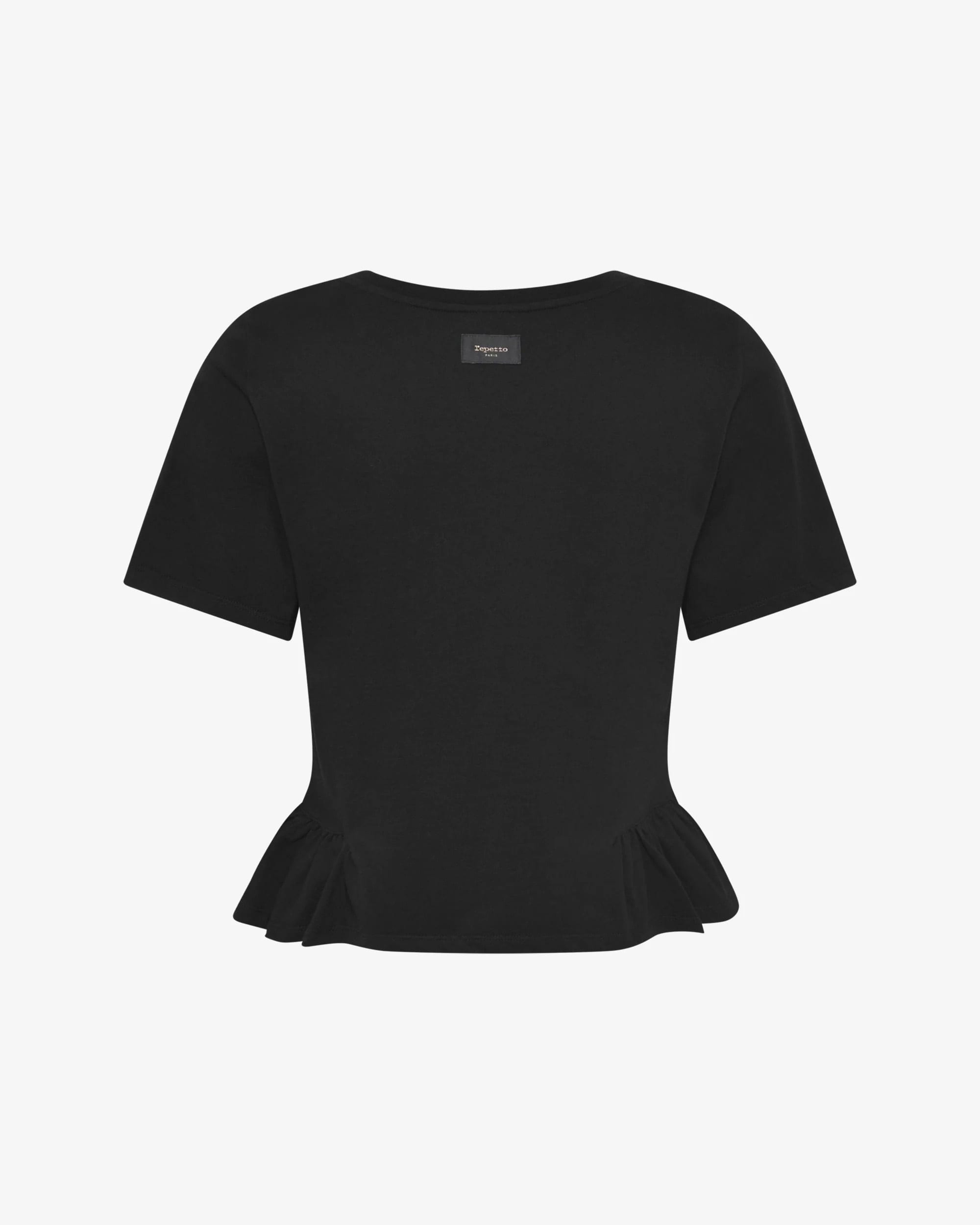 プリーテッド Tシャツ - ノワール