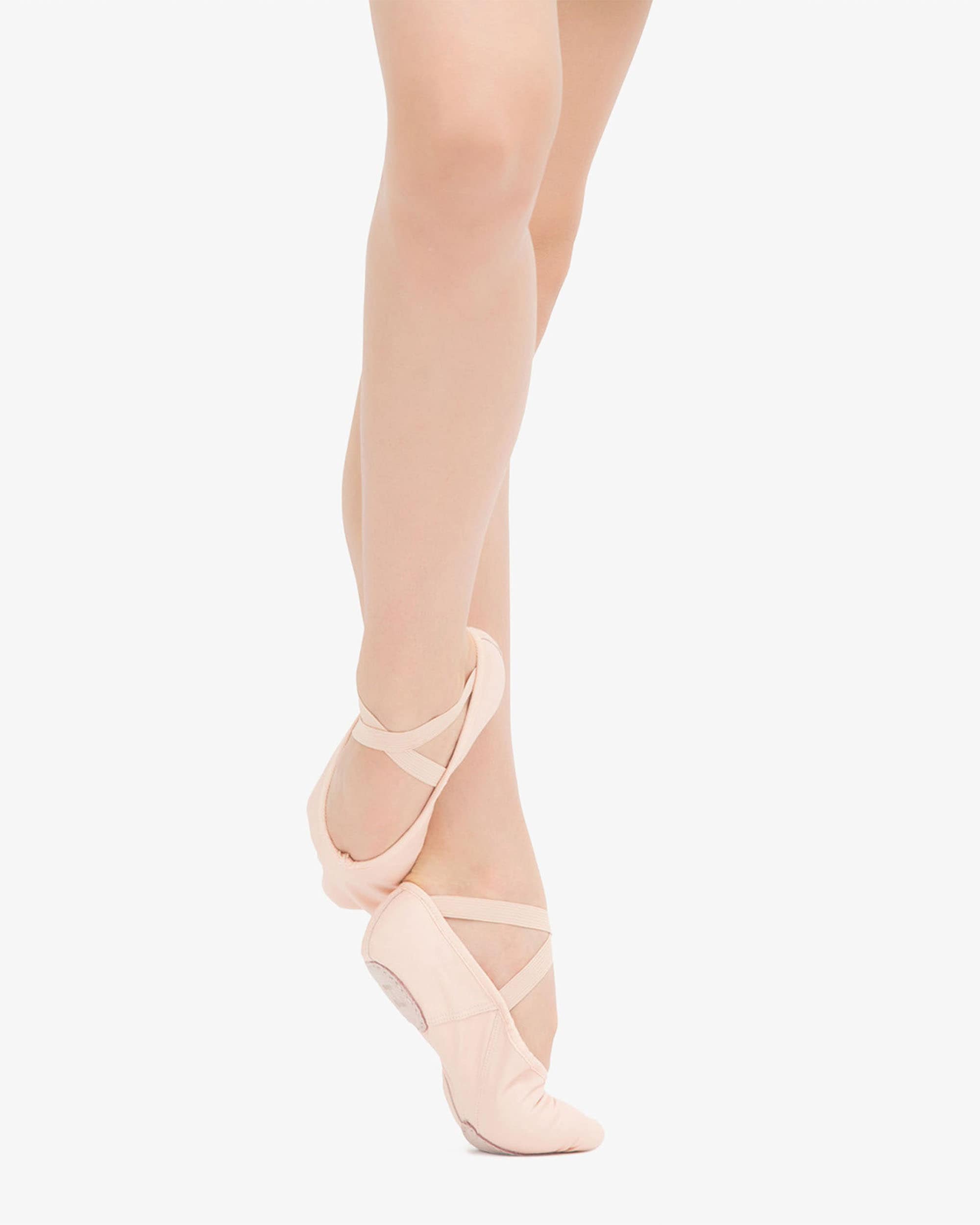 Leather split sole ballet shoes - ローズ ペタル Leather split sole ballet shoes - ローズ ペタル