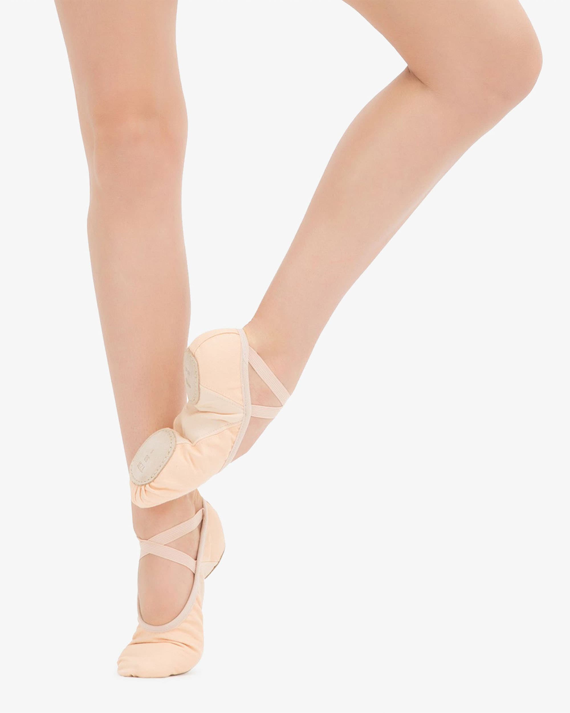 Professional soft ballet shoe split sole(Medium) - ディープ ピーチ Professional soft ballet shoe split sole(Medium) - ディープ ピーチ
