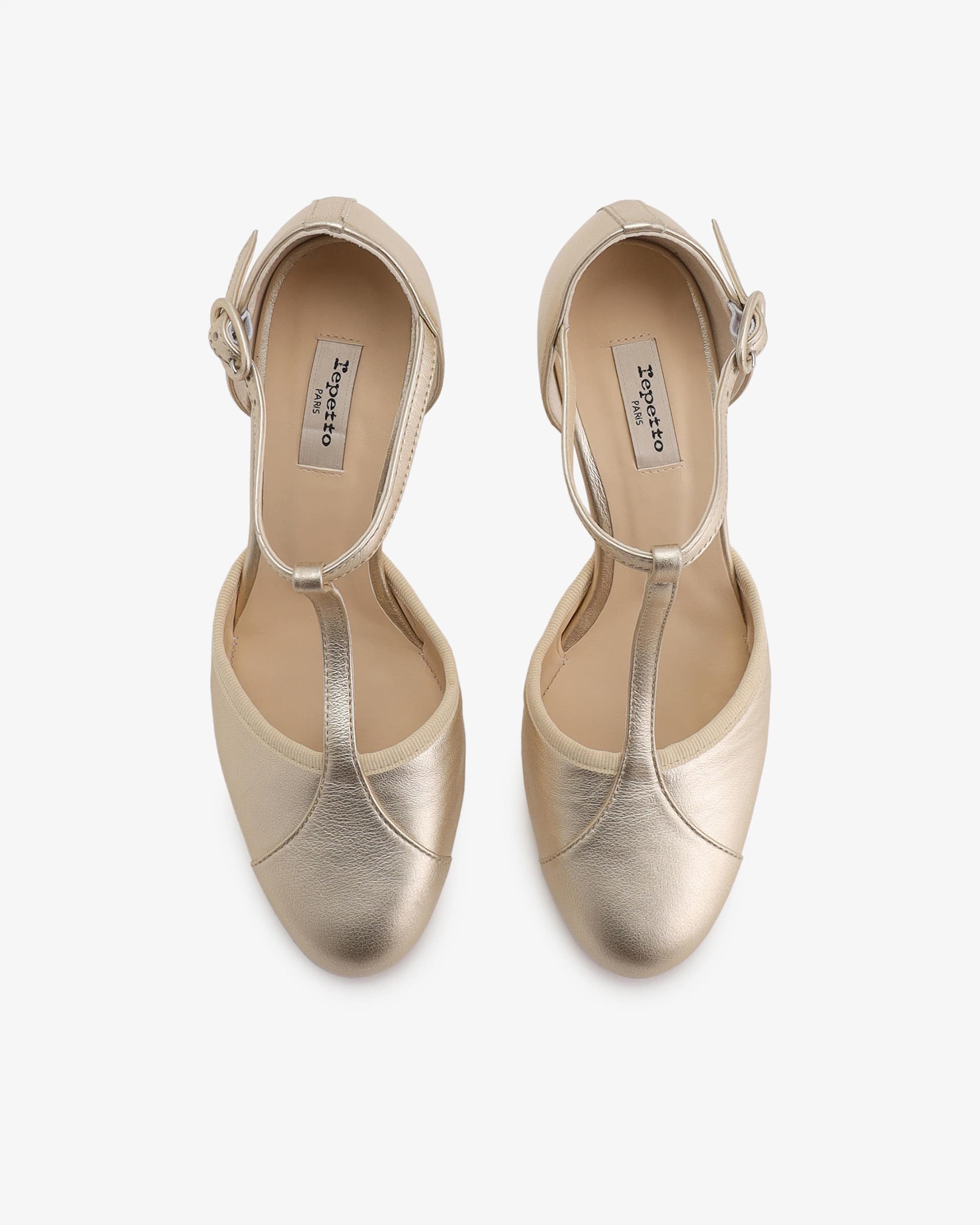 〔WEB限定〕Baya Tストラップ パンプス - FRサイズ - Or clair bulle 〔WEB限定〕Baya Tストラップ パンプス - FRサイズ - Or clair bulle