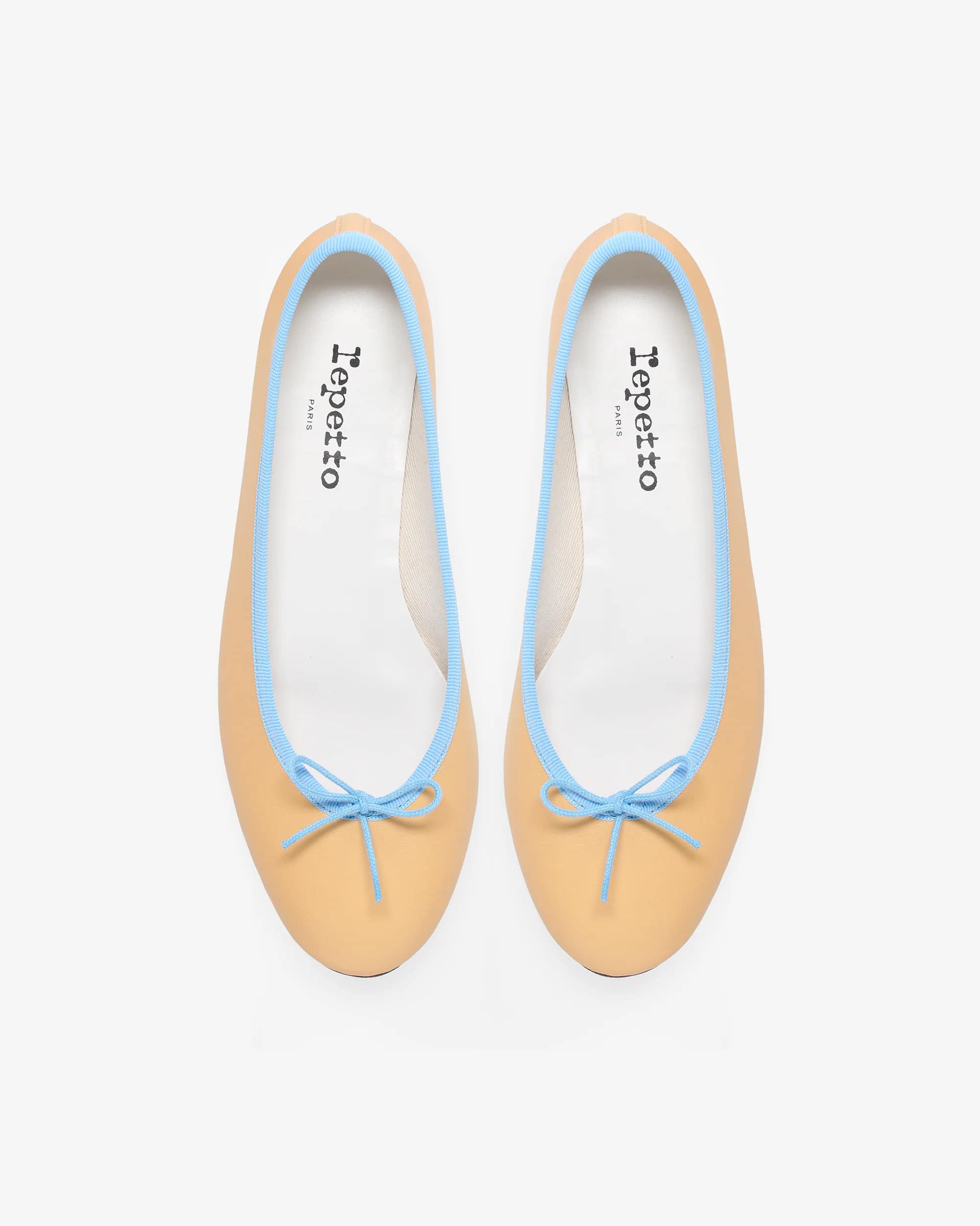 〔WEB限定〕Cendrillon Haute バレエフラット - EUサイズ - ジョーヌブレ / オリゾン