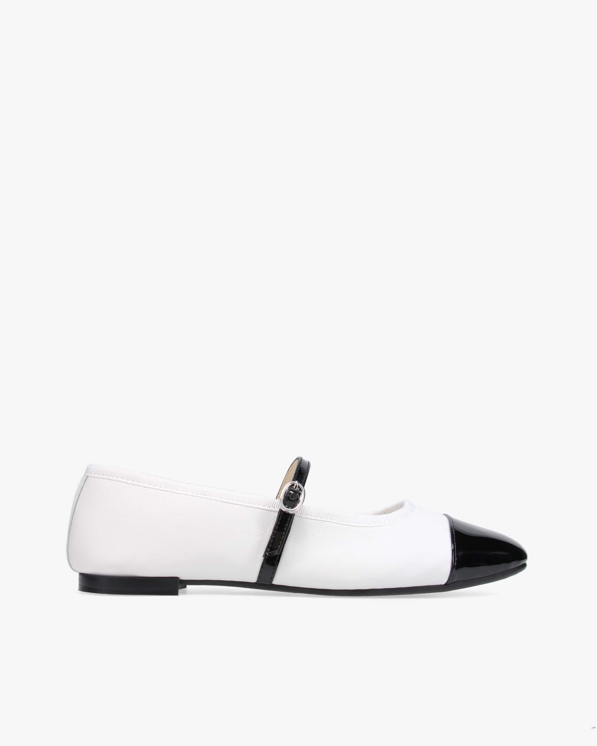 Georgiana メリージェーン - ラバーソール - EUサイズ - ブラン / ノワール Georgiana メリージェーン - ラバーソール - EUサイズ - ブラン / ノワール