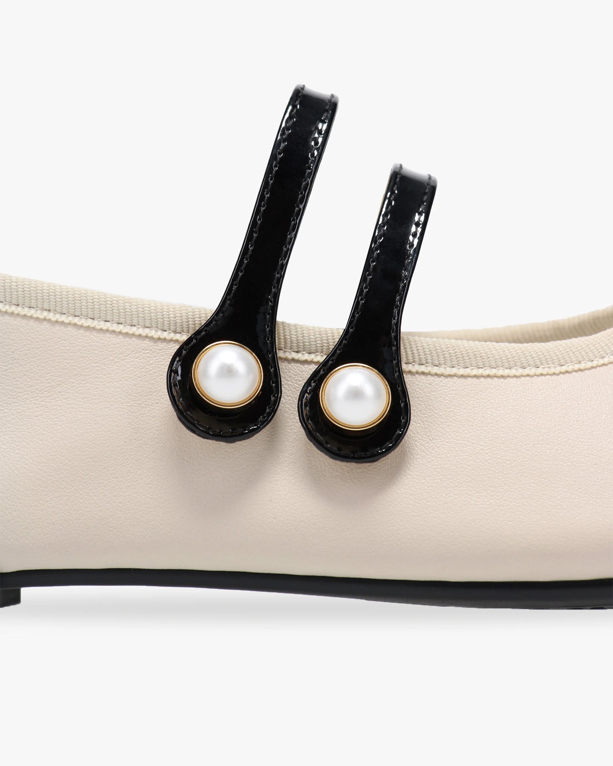 Erin Perle メリージェーン - ラバーソール - EUサイズ - スワン/ノワール Erin Perle メリージェーン - ラバーソール - EUサイズ - スワン/ノワール