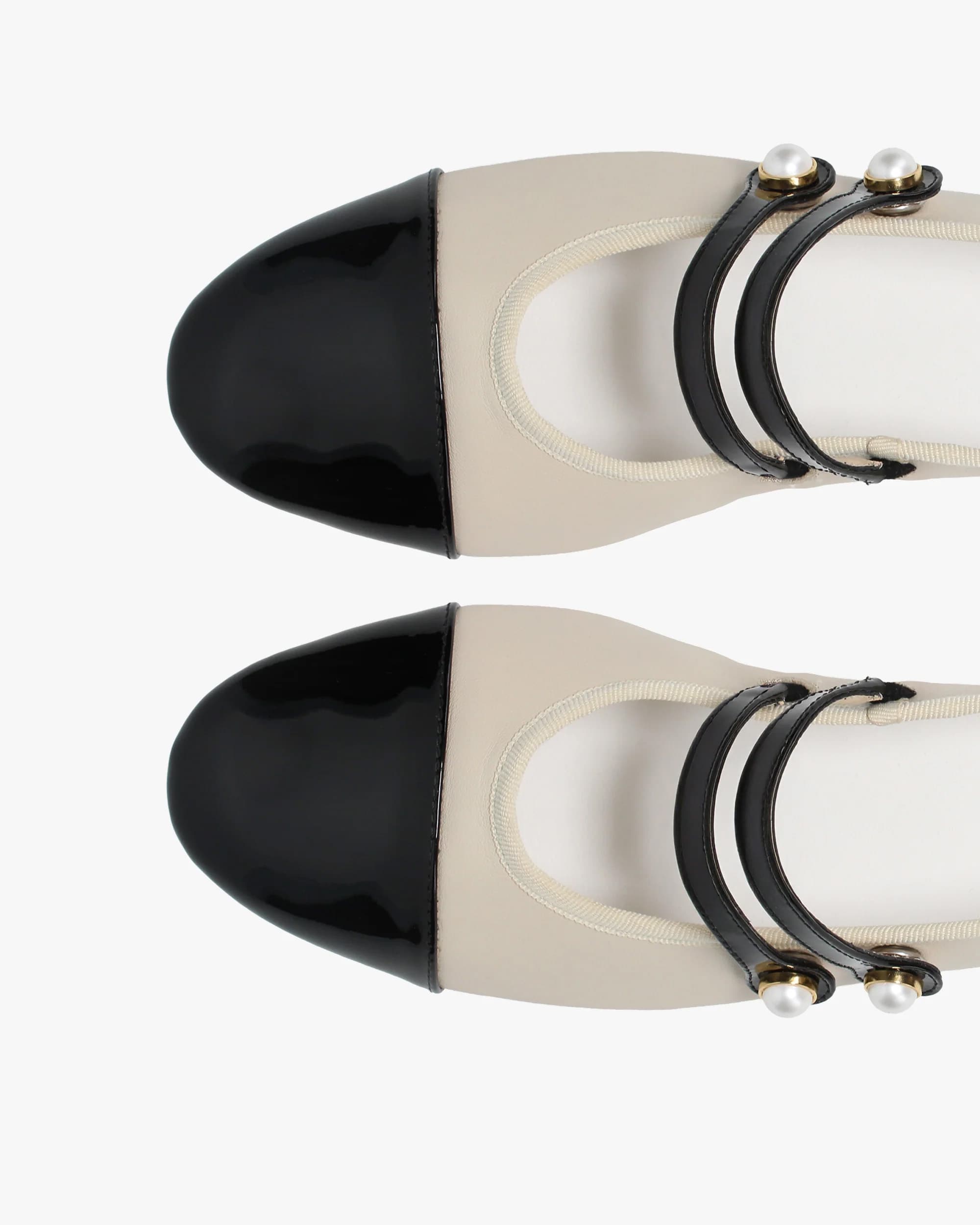 Erin Perle メリージェーン - ラバーソール - EUサイズ - スワン/ノワール Erin Perle メリージェーン - ラバーソール - EUサイズ - スワン/ノワール