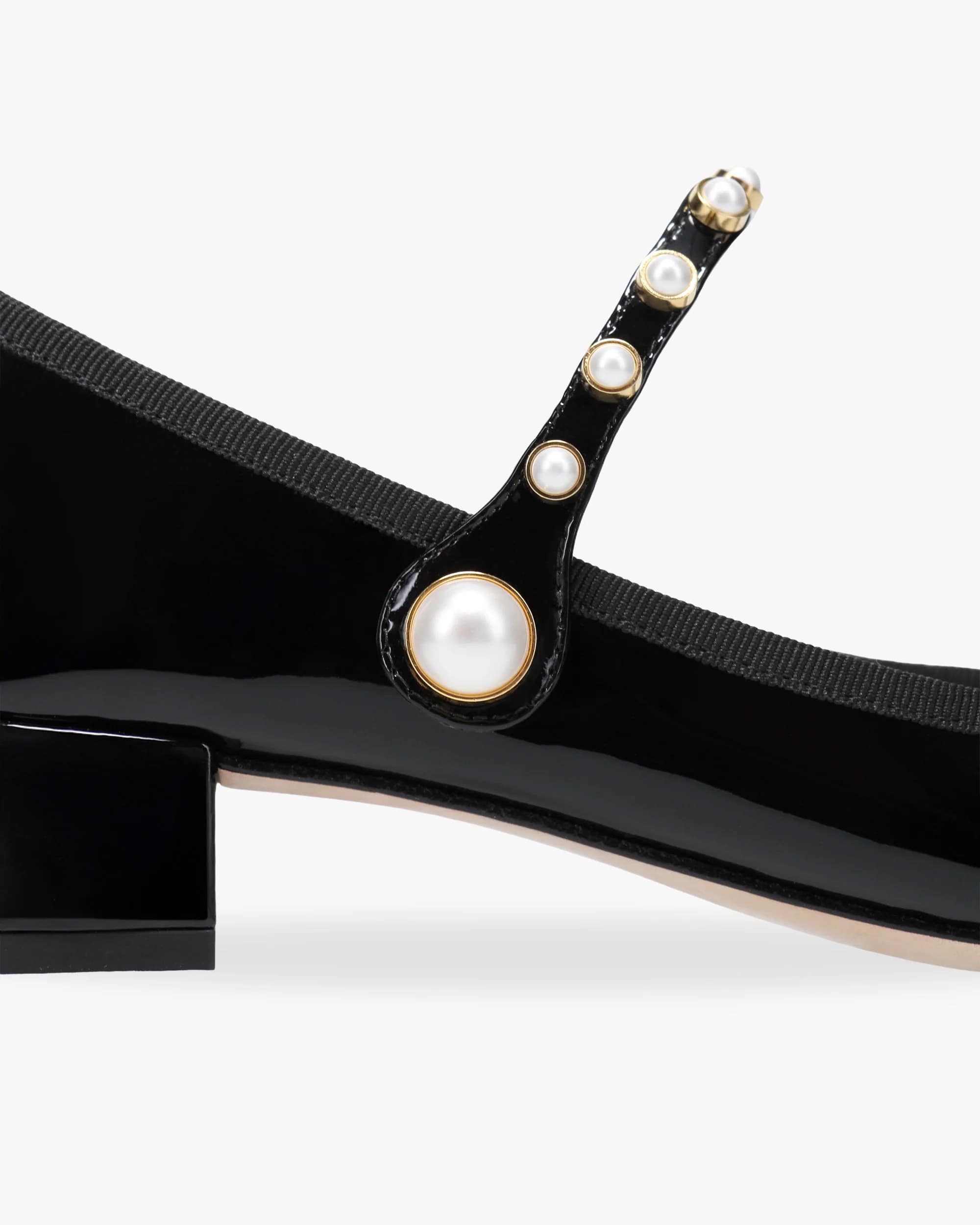 Rose Perle メリージェーン - EUサイズ - ノワール Rose Perle メリージェーン - EUサイズ - ノワール