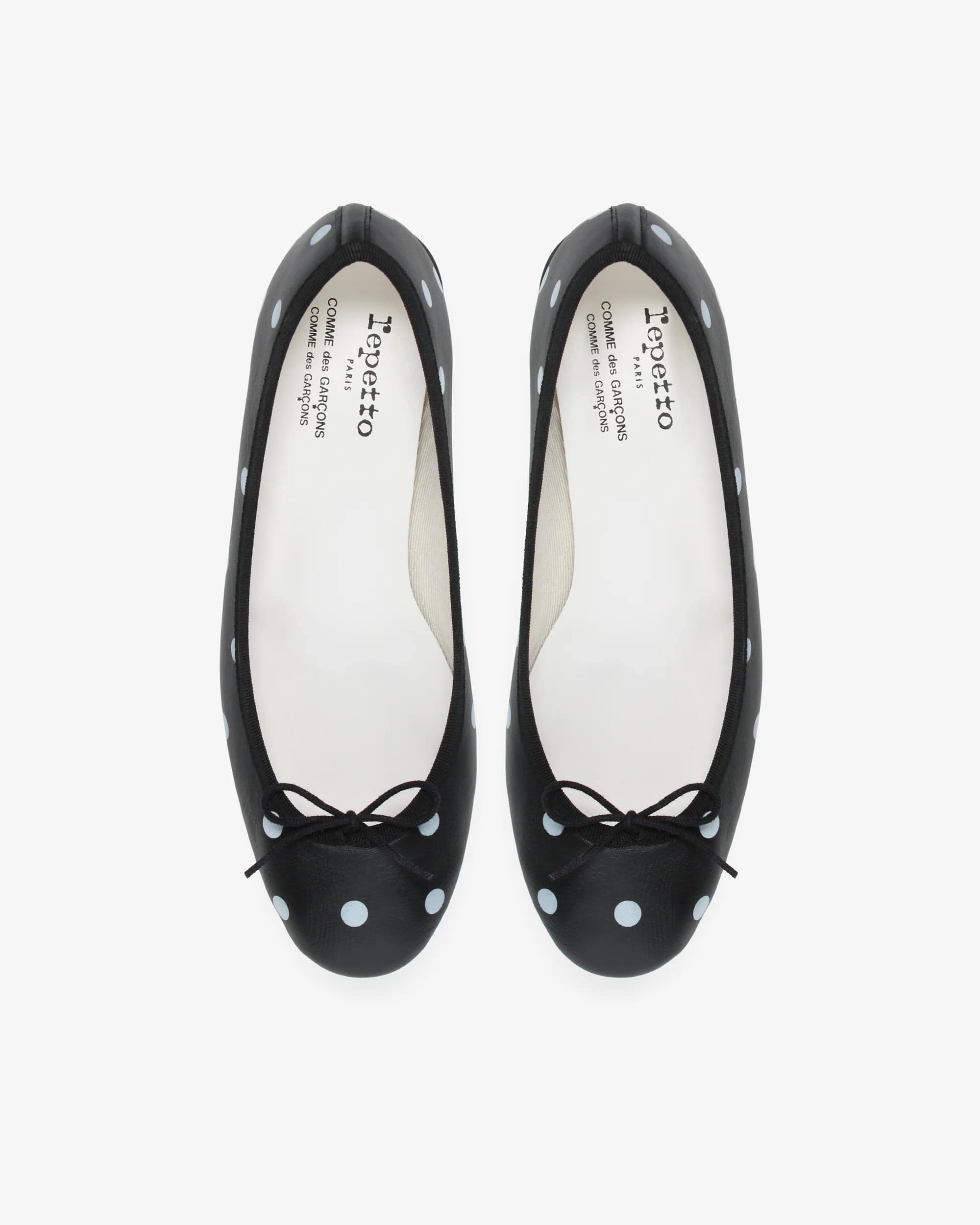 〔WEB限定〕Repetto x COMME des GARCONS COMME des GARCONS - Camille バレリーナ - EUサイズ - ノワール / ポルカ ドット